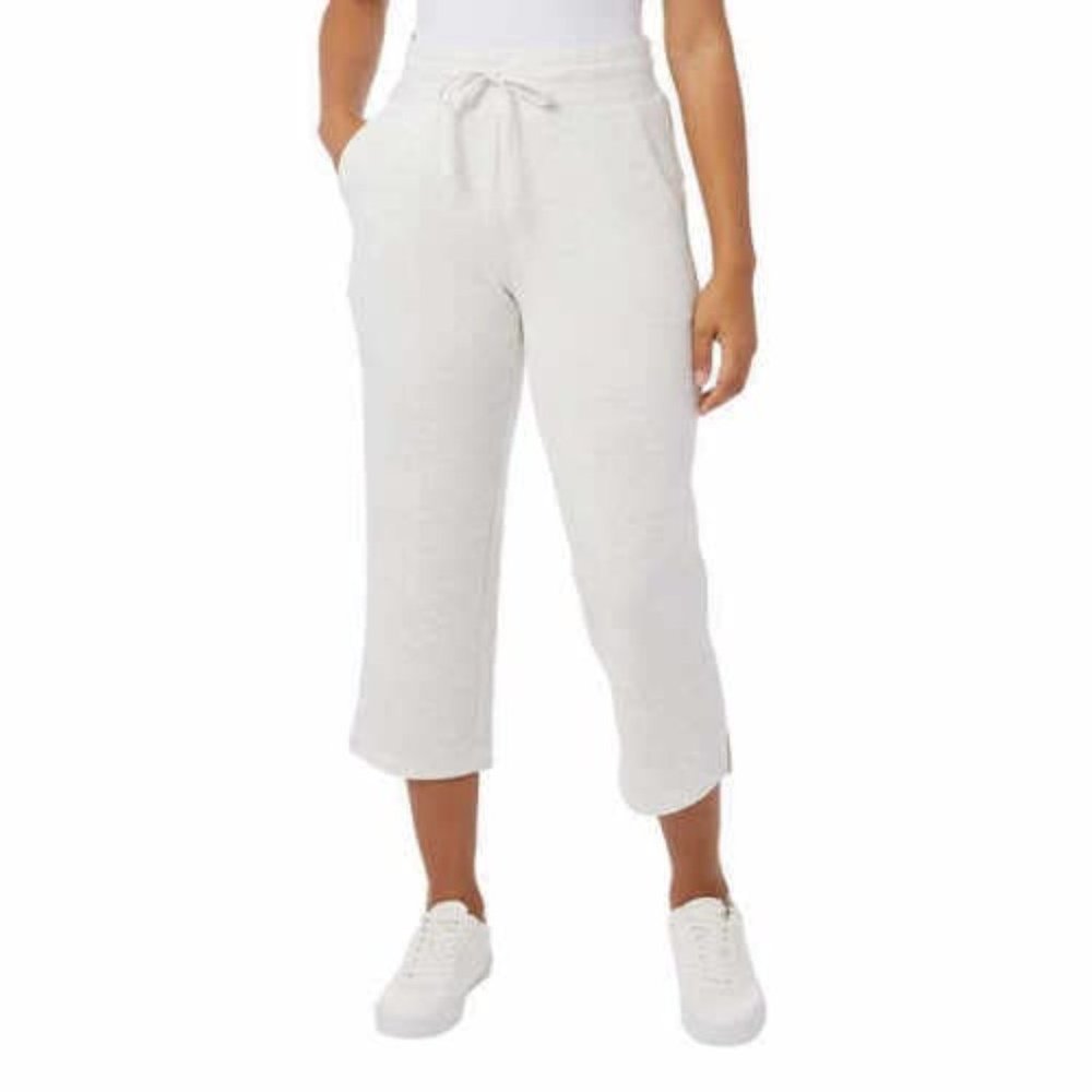 NWT (Defect) 32 DEGREES Women's Side Pocket Jogger White Gray Size XL $50 G318 - Picture 1 of 3